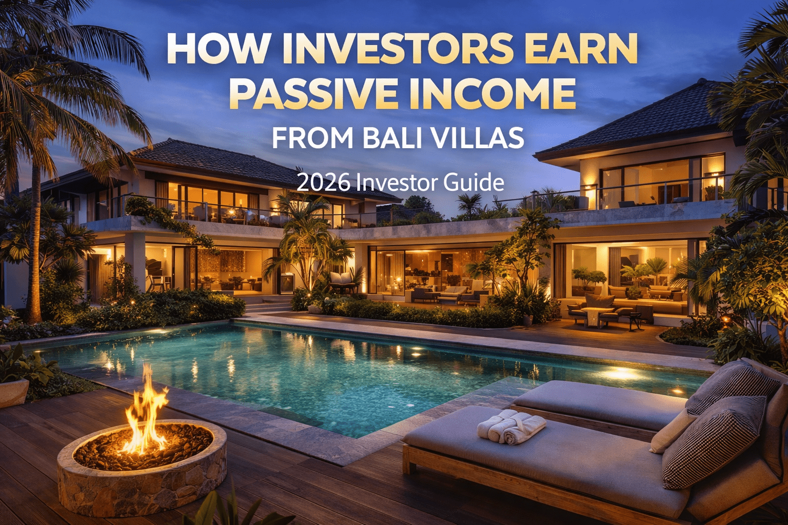 How Investors Earn Passive Income from Bali Villas in 2026